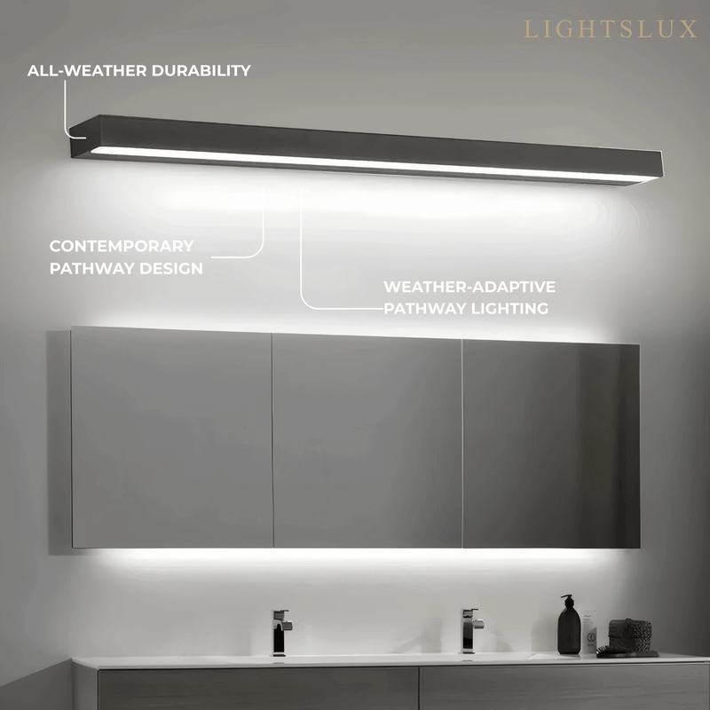 Arcato Minimalist Rectangular Vanity Light