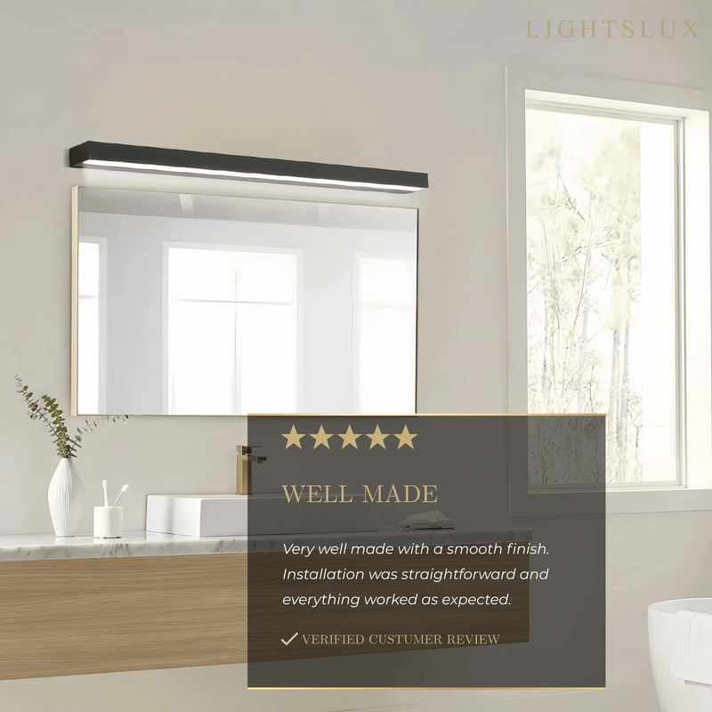 Arcato Minimalist Rectangular Vanity Light