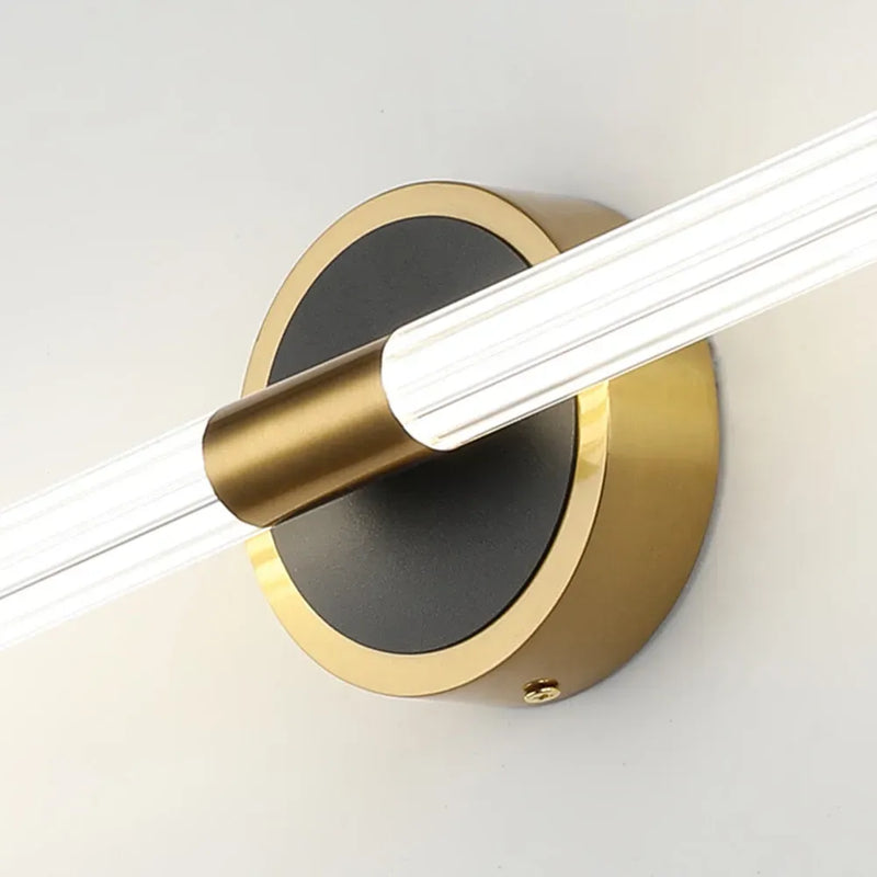 Designer Linear Gold Mirror Front Vanity