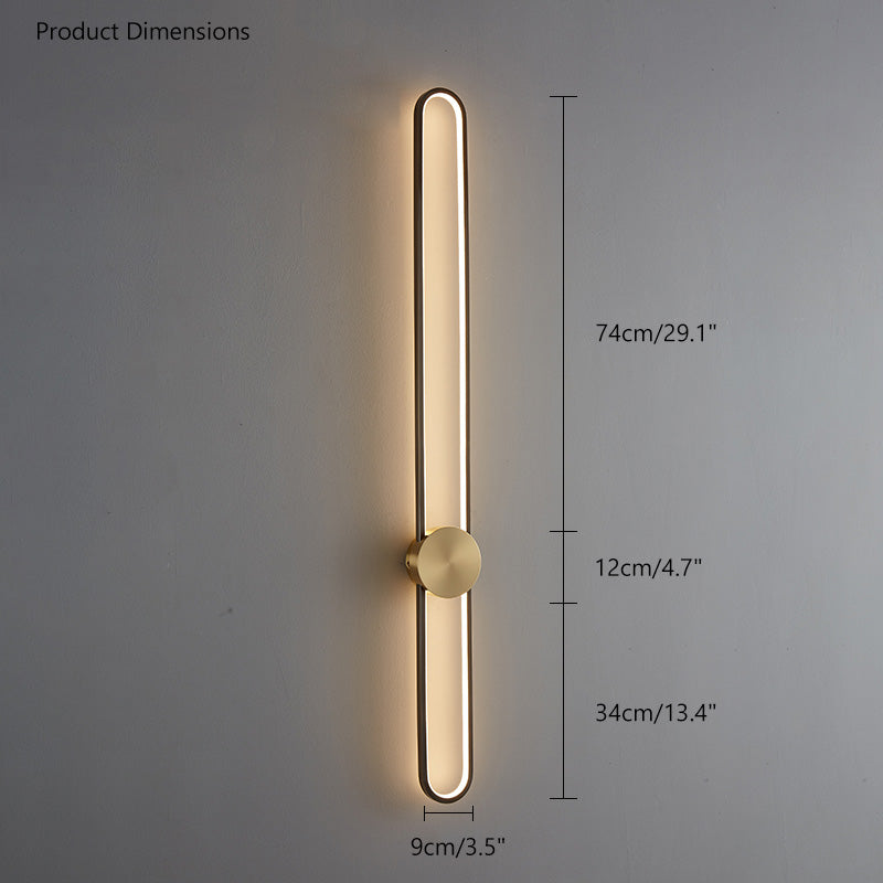 Olverai Long Oval LED Wall Sconce