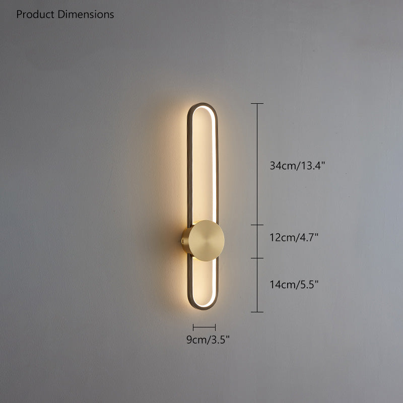 Olverai Long Oval LED Wall Sconce