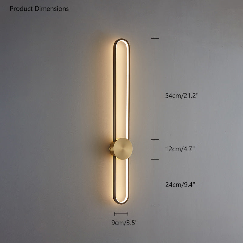 Olverai Long Oval LED Wall Sconce