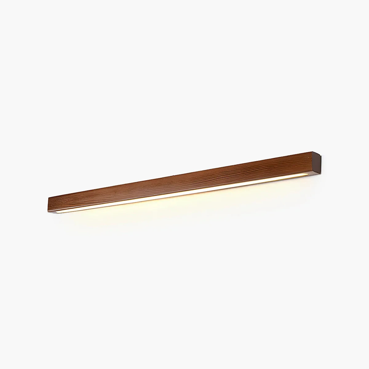 linear wood wall light