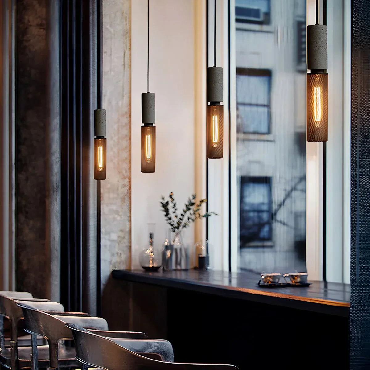 Concrete Industry Pendant Lamp，Metal Openwor,metalwork pendant
