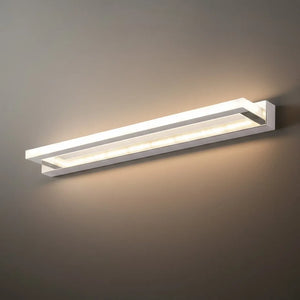 Arcato Modern Waterproof Vanity Light for Bathroom – White Acrylic & Metal Fixture