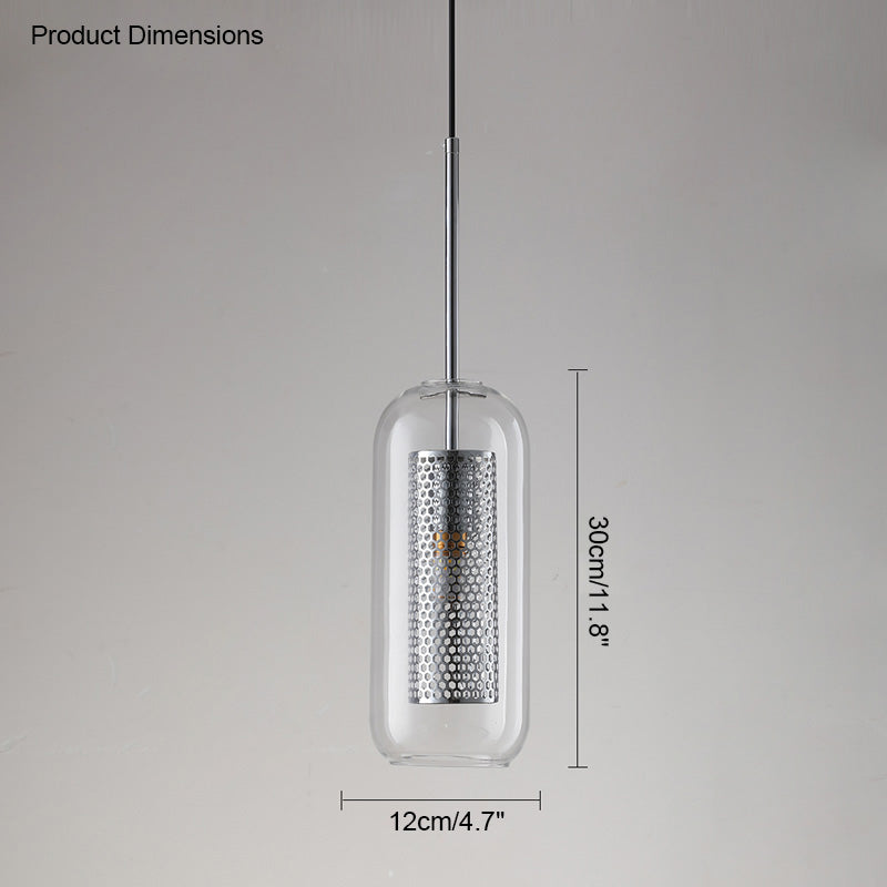 Olverai Elegant Round/Cylinder Glass Pendant Light