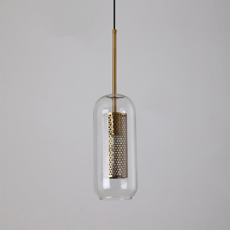 Olverai Elegant Round/Cylinder Glass Pendant Light
