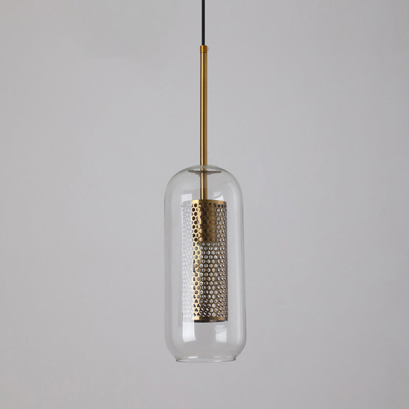 Olverai Elegant Round/Cylinder Glass Pendant Light
