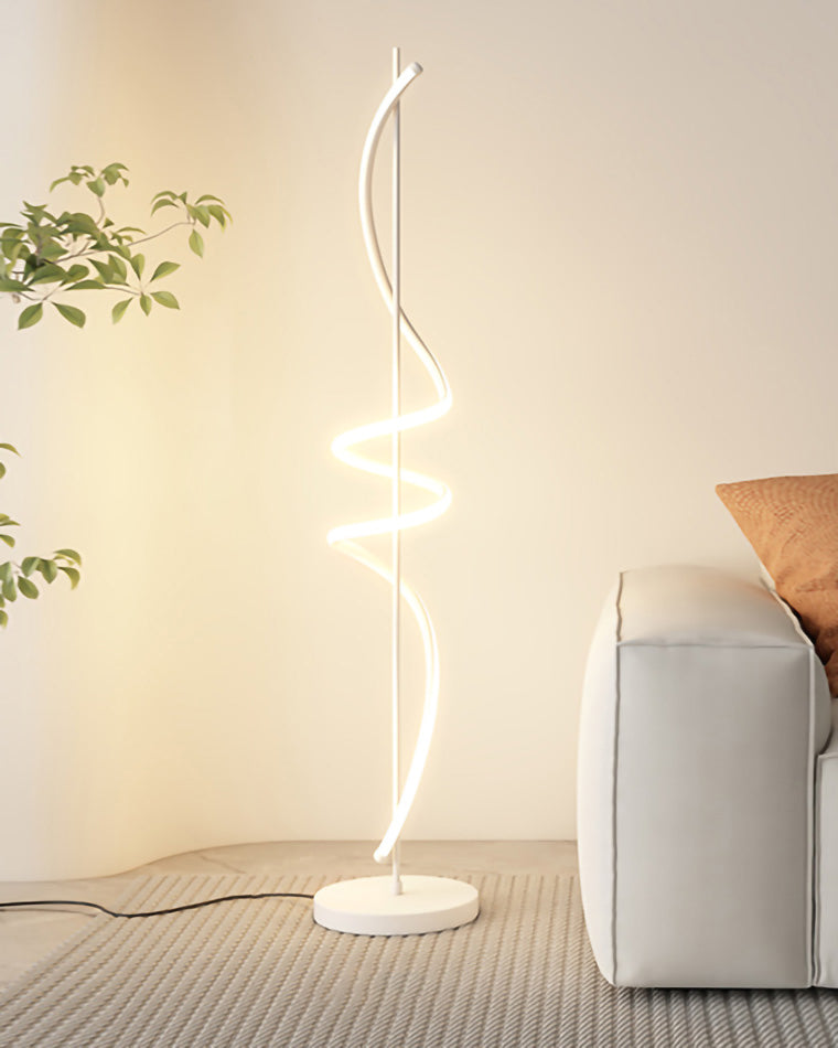 Olverai Dimmable Spiral Floor Lamp