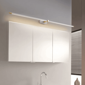 Minimalist Linear White Wall Lamp for Vanity