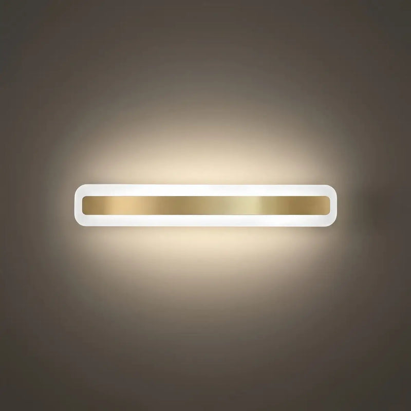 OLVERAI Calista Gold Rectangular LED Vanity Light