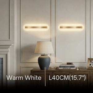 OLVERAI Calista Gold Rectangular LED Vanity Light