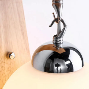 Wall Lamp – Wood & Metal Frame