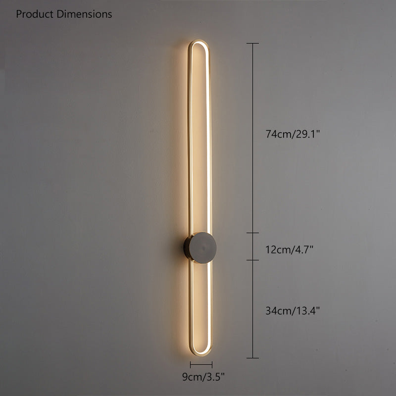 Olverai Long Oval LED Wall Sconce