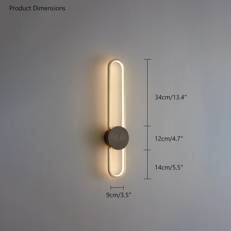 Olverai Long Oval LED Wall Sconce