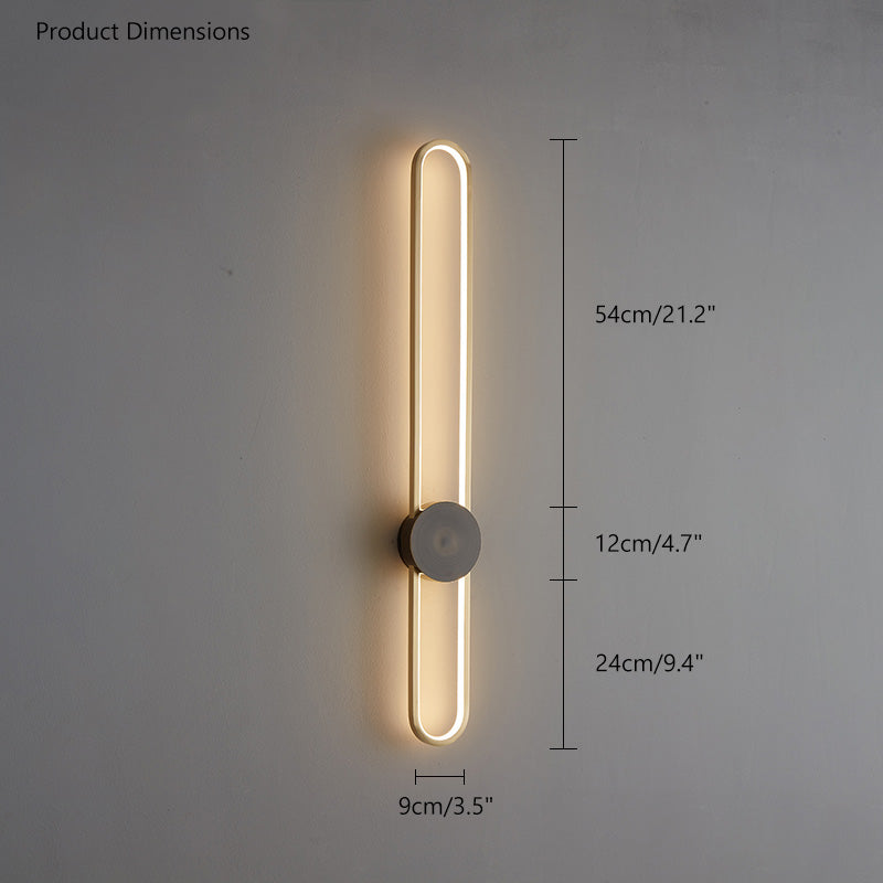 Olverai Long Oval LED Wall Sconce