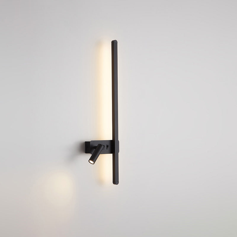 Olverai Switchable Long Linear Wall Sconce with Spotlight