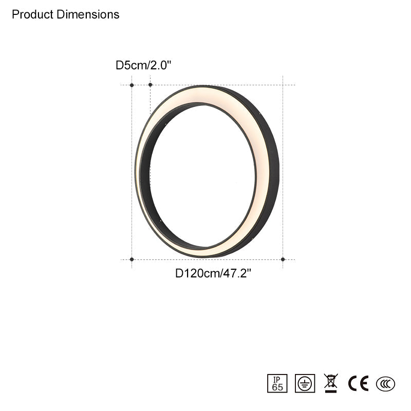 Olverai Outdoor Crescent Wall Light