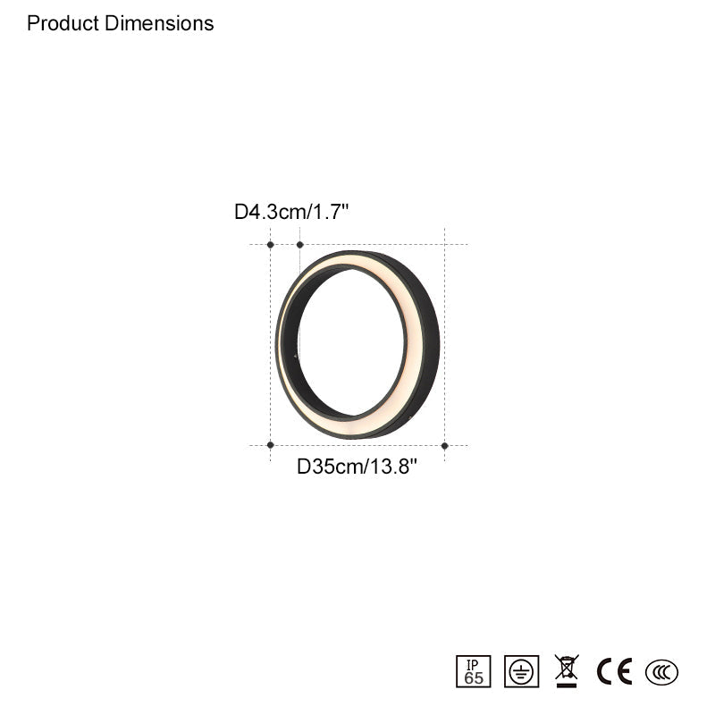 Olverai Outdoor Crescent Wall Light