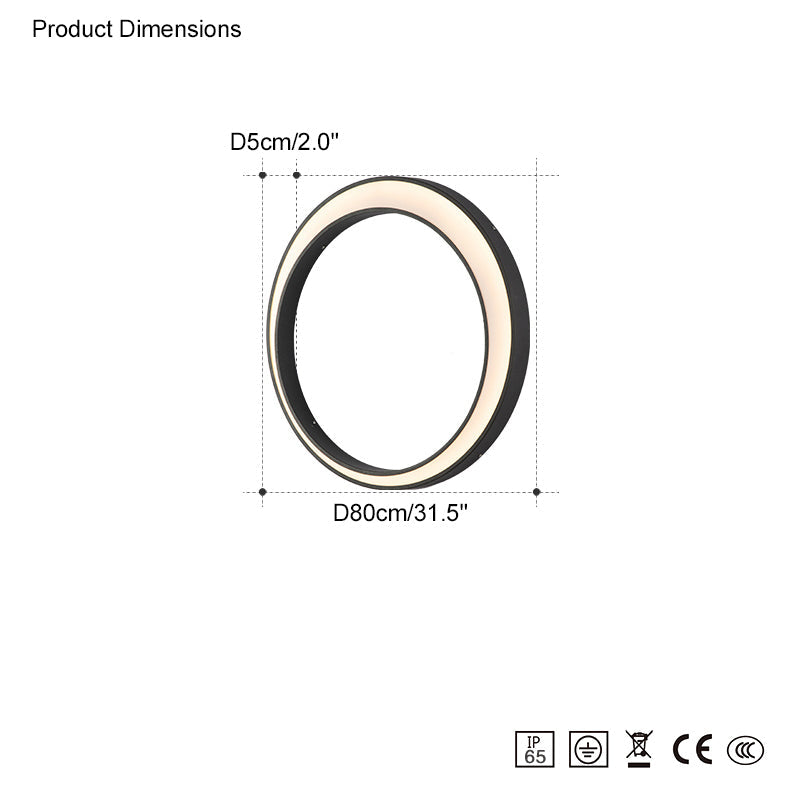 Olverai Outdoor Crescent Wall Light