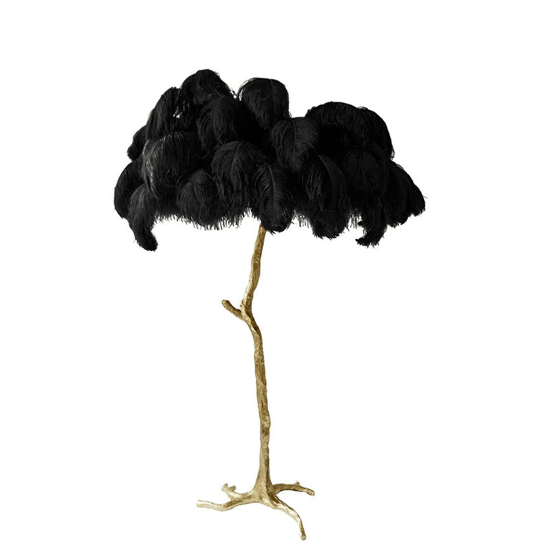 Olverai Feather Palm Tree Floor Lamp