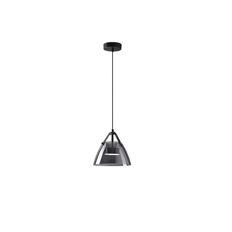 Olverai 3 Light Smoked Glass Pendant Light