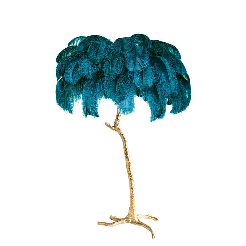 Olverai Feather Palm Tree Floor Lamp