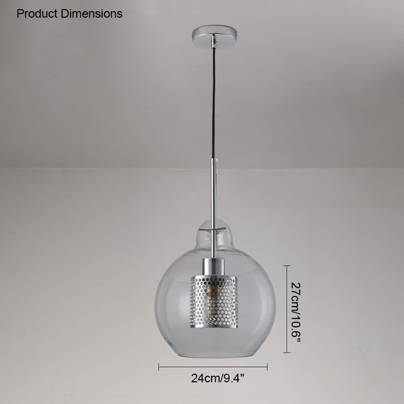 Olverai Elegant Round/Cylinder Glass Pendant Light
