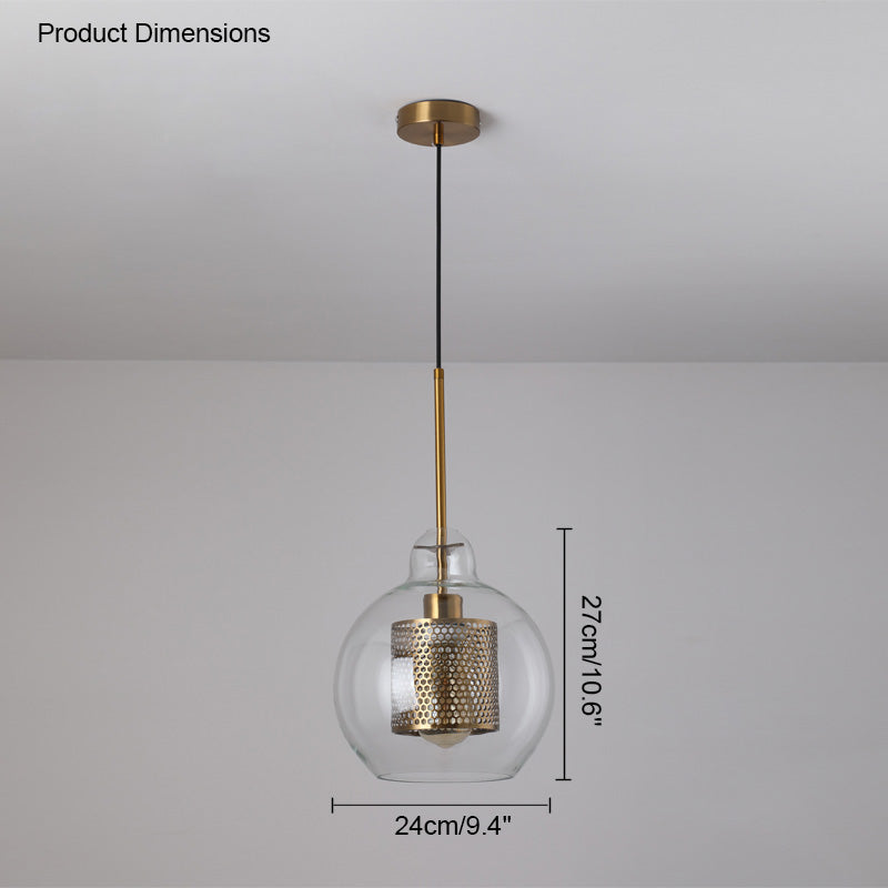 Olverai Elegant Round/Cylinder Glass Pendant Light
