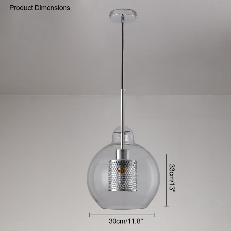 Olverai Elegant Round/Cylinder Glass Pendant Light