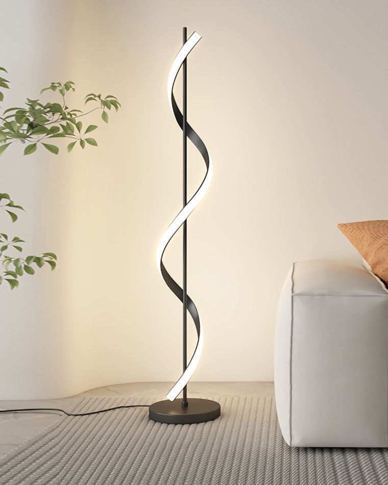 Olverai Dimmable Spiral Floor Lamp