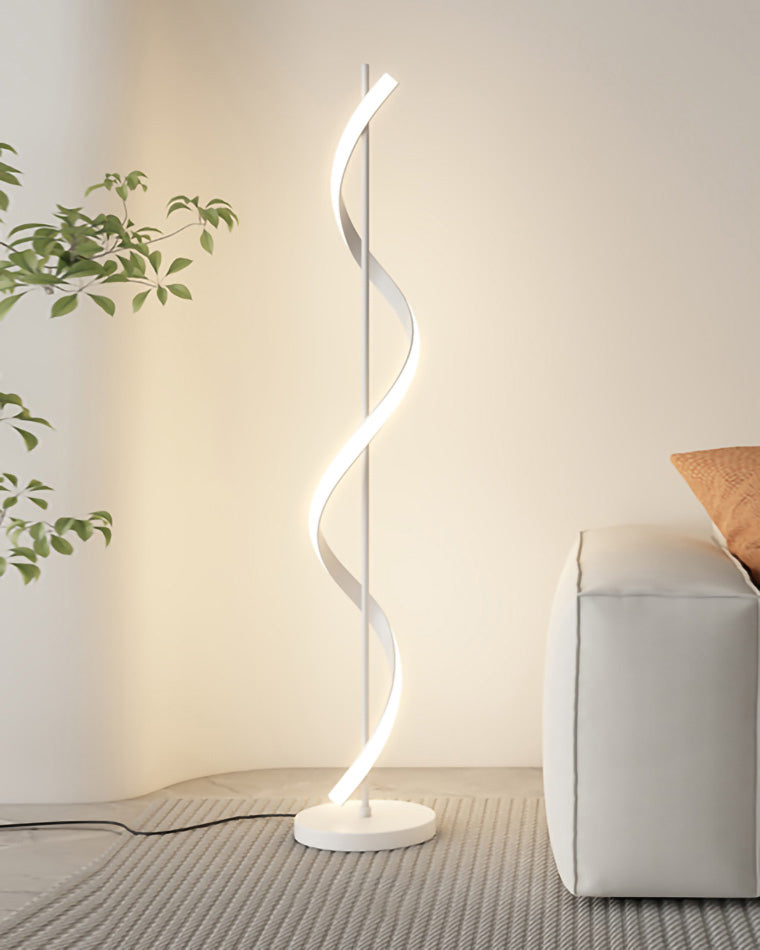 Olverai Dimmable Spiral Floor Lamp