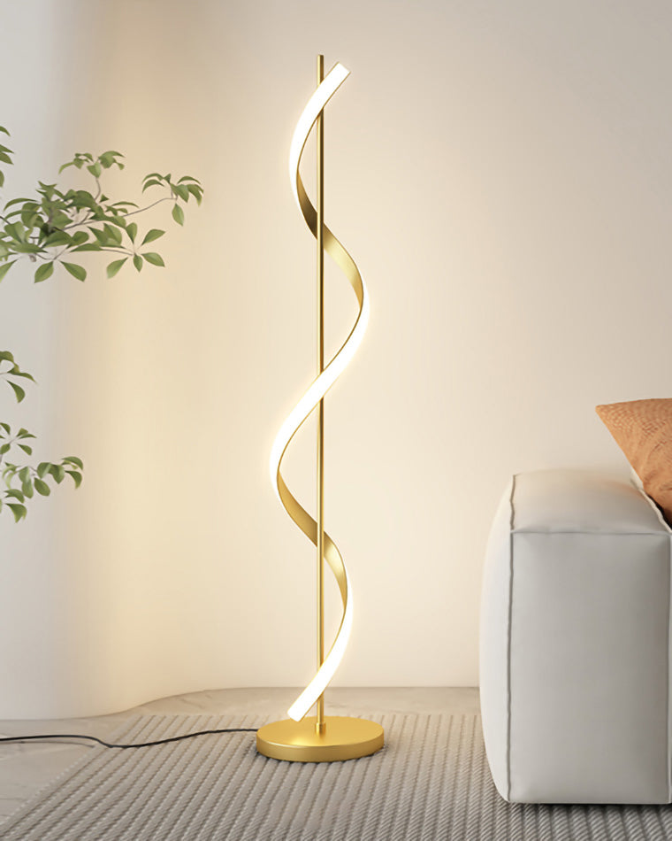 Olverai Dimmable Spiral Floor Lamp