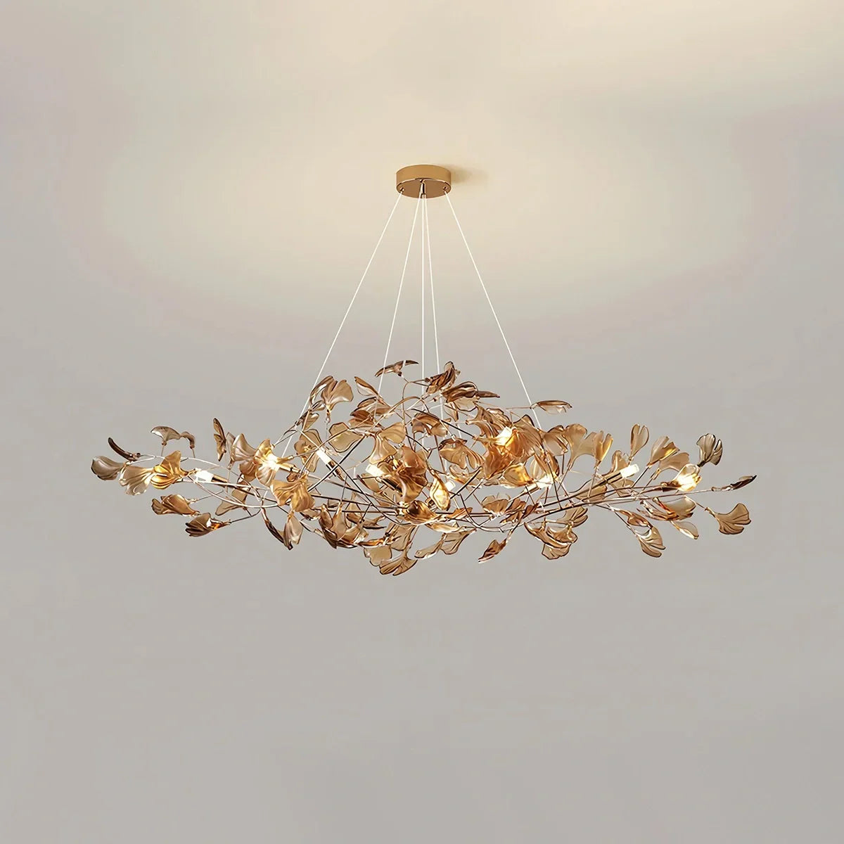 ginkgo leaf chandelier