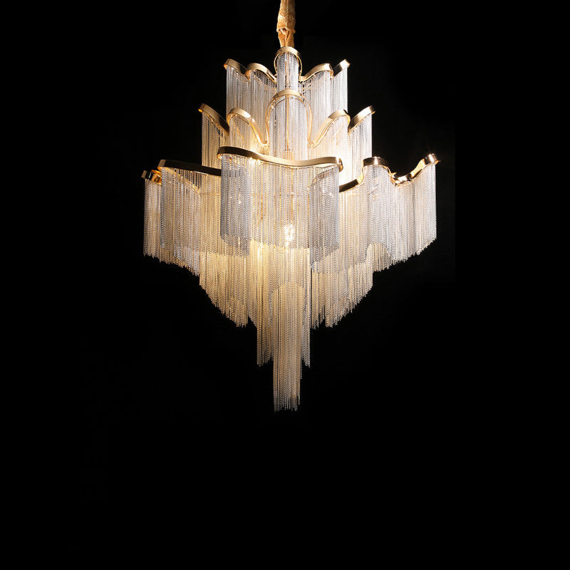 Olverai Fringe Tiered Chandelier