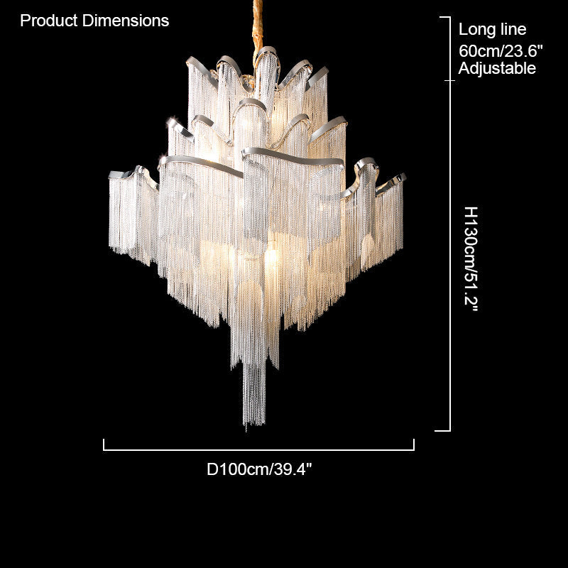 Olverai Fringe Tiered Chandelier
