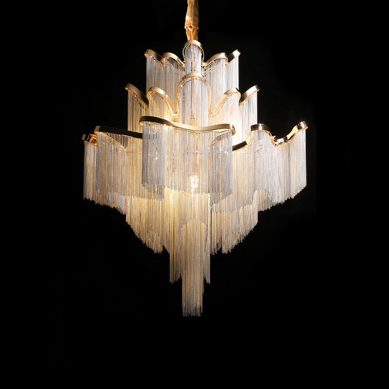 Olverai Fringe Tiered Chandelier