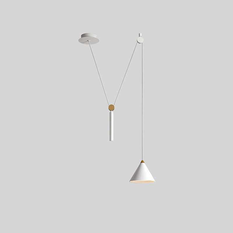 OlveraiCone Counterweight Pulley Swag Pendant Lamp