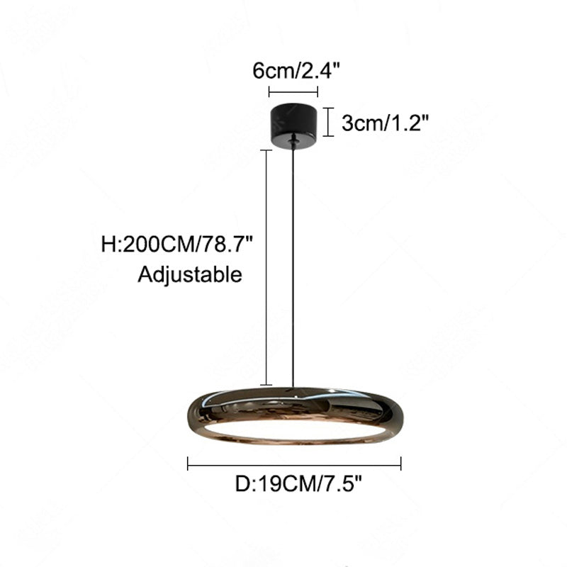Olverai 3 Light Disc Pendant Light