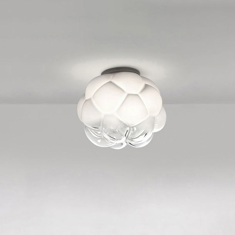 Olverai Cloud Milk Blown Glass Ceiling Light
