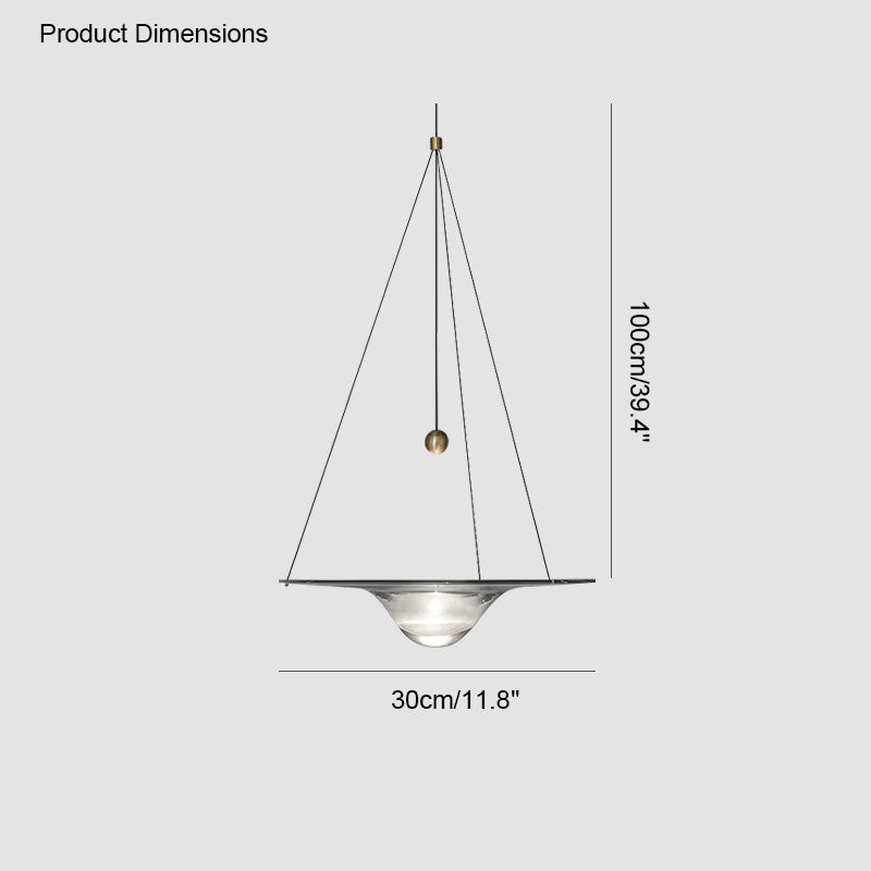 Olverai Ripple Glass Pendant Light