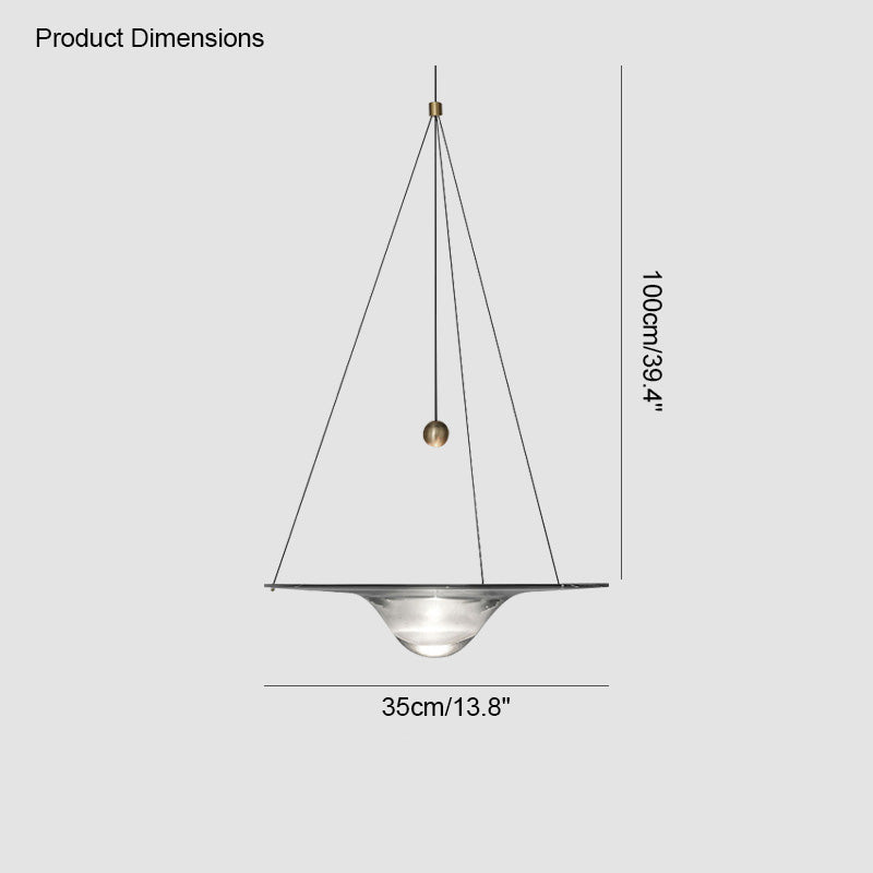 Olverai Ripple Glass Pendant Light