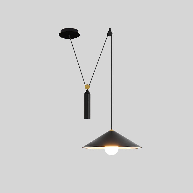 OlveraiCone Counterweight Pulley Swag Pendant Lamp