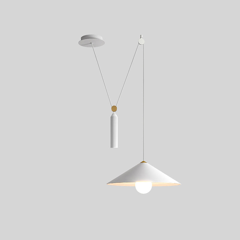 OlveraiCone Counterweight Pulley Swag Pendant Lamp