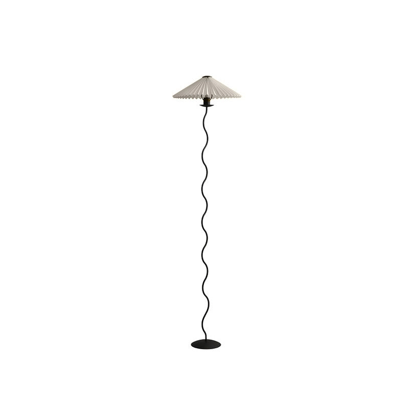 Olverai Pleated Squiggle Floor Lamp