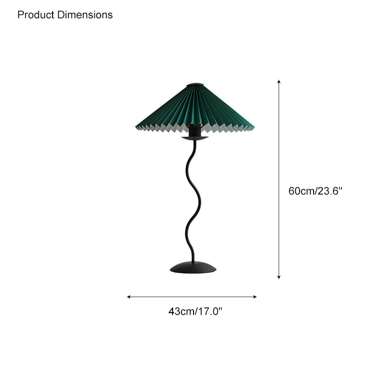 Olverai Pleated Squiggle Floor Lamp