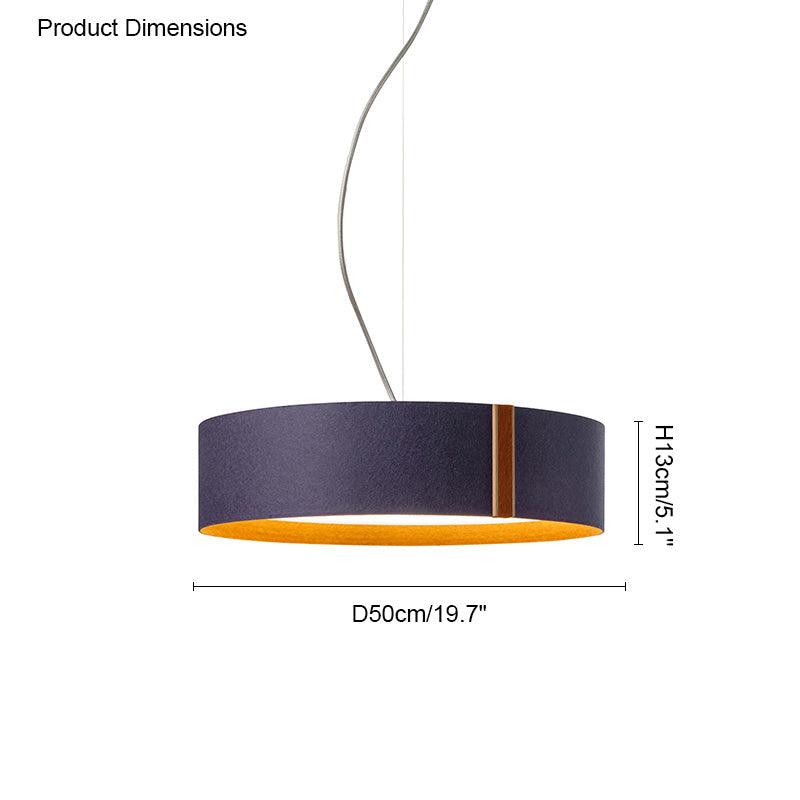 Olverai Drum Felt Pendant Light