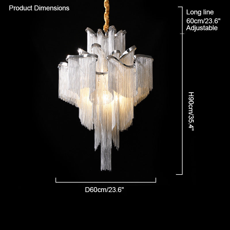 Olverai Fringe Tiered Chandelier
