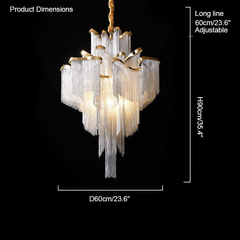 Olverai Fringe Tiered Chandelier