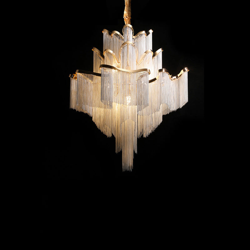 Olverai Fringe Tiered Chandelier